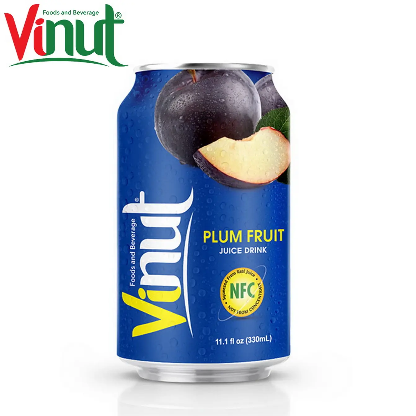 330ml VINUT Dose (verzinnt) Original geschmack Pflaumen fruchtsaft händler Kostenlose Probe Kostenloses Etikett Heiß verkauftes ISO-Zertifikat