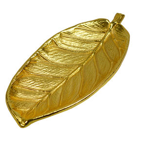 Multiple Designs <b>Trays</b> With <b>Gold</b> Finishing Design Leaf <b>Serving</b> <b>Tray</b> for Home Restaurant and Hotel Decor - Product Image 2