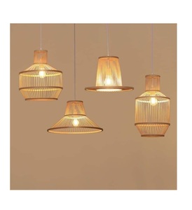 Best Selling Bamboo <b>Light</b> / 100% Natural Bamboo Lamps From Vietnam / Colorful <b>Pendant</b> Woven Lamp Shape Model High Quality 99 Gold Data - Product Image 4