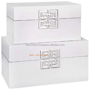 Cajas decorativas blancas Ming - Product Image 1
