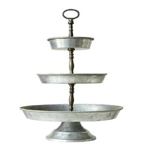 Soporte redondo para servir pasteles de metal de 3 niveles, servidor redondo para pasteles a bajo precio para bodas y decoración del hogar al mejor precio - Product Image 6