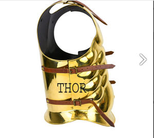 เสื้อเกราะสไตล์ยุคกลาง สายหนังขัดเงาสีทองเหลือง สำหรับงาน SCA ของขวัญฮาโลวีน ชุดคอสตูม - Product Image 6