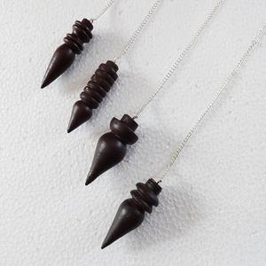"Vente en gros de pendule en palissandre naturel chaîne de chakra pendules de radiesthésie de guérison Reiki dans des boîtes artisanales en bois et panneaux muraux" - Product Image 2