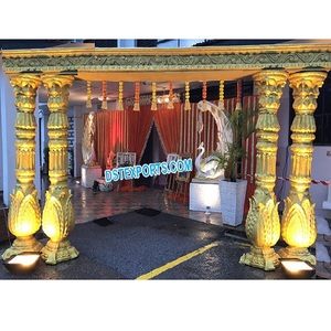บัวออกแบบใหม่ล่าสุดประตูแต่งงานเสาบัวใยบัวบัวบัวประตูทางเข้างานแต่งงาน - Product Image 1