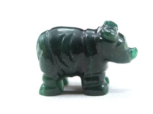 Cabujones de Aventurina verde Natural para hacer joyas, piedras preciosas sueltas, tallado, corte, rinoceronte, 1 pieza - Product Image 5