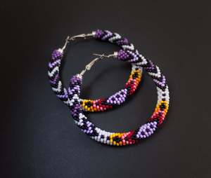 pendientes de cuentas Creaciones hechas a mano - Product Image 1