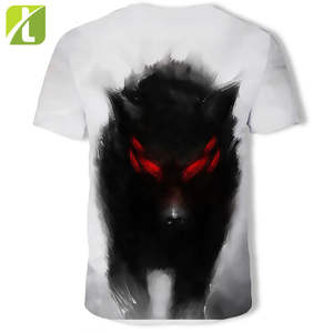 T-shirts hommes et femmes, T-shirt à motif de renard et de loup, impression 3D, tenue décontractée à texture douce, à la mode, 2021 - Product Image 4