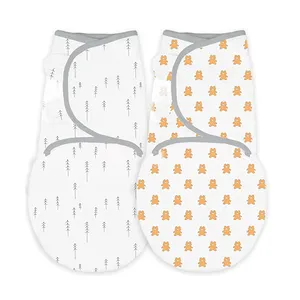 2023 nouveauté 100% coton réglable Swaddle Wrap nouvelle mode couverture nouveau-né bébé confort respirant mousseline Swaddle Wrap