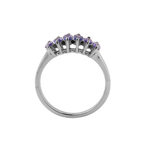 Bague Marquise Tanzanite en Argent Sterling 925 Plaqué Rhodium Haute Qualité Bijoux de Fête de Mariage pour Femmes Numéro Motif Incrustation Mignon - Product Image 3