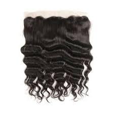 Extensions de cheveux humains vierges Remy couleur naturelle, exportées d'Inde, avec closure frontale 13x4, style ondulé, double trame machine - Product Image 5