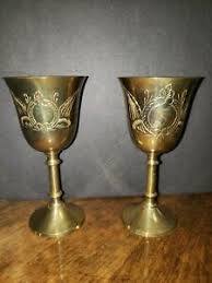 แก้วไวน์ทองเหลืองคลาสสิก สลักลายด้วยมือ ถ้วยโลหะวินเทจ แก้วน้ำหรูหรา อุปกรณ์บาร์ ภาชนะเครื่องดื่ม ของตกแต่งโต๊ะงานแต่งงาน - Product Image 6