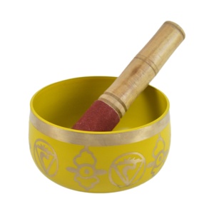 Cuenco para cantar de colores brillantes, tazón barato con acabado pintado, diseño hecho a mano - Product Image 3