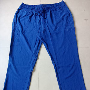 กางเกงผ้าสแปนเด็กซ์/ ผ้าฝ้ายผ้าซาตินสแปนเด็กซ์/ กางเกงเอวสูงสำหรับผู้หญิงพร้อมกระเป๋าด้านข้างใส่วิ่งลำลองเอวสูงเป็นมิตรกับสิ่งแวดล้อม - Product Image 1