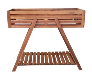 Étagères de décoration intérieure pliantes à trois niveaux en bois de teck d'acacia durables pour patio de jardin/étagère murale décorative en bambou en bois - Product Image 2