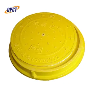 All sizes iron fiberglass well pit locking cover half weight than cast frp electrical lightweight manhole cover