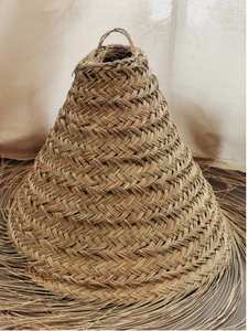 Lampe suspendue en osier de jonc de mer naturel écologique, abat-jour en jonc de mer, produits faits à la main, fabriqués au Vietnam - Product Image 3