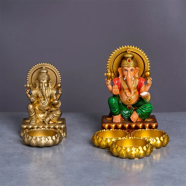 Personalizza statua oro Ganesha Mini Ganesha elefante dio induismo personalizzato dio indù statua Shiva statua dio indù