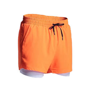 Haute qualité Double couche Gym Shorts sport entraînement musculaire exercice Sportswear XS taille décontracté solide maille sueur survêtement Shorts - Product Image 2