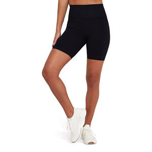 Offre Spéciale dernière mode solide noir coton tricoté vêtements de fitness respirant femmes Shorts - Product Image 2