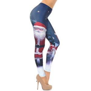 Pantalones de cuero mate de moda al por mayor, pantimedias negras para mujer, leggings elásticos de imitación de cuero delgados para mujer, tallas grandes - Product Image 5