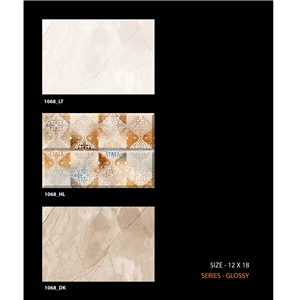 Azulejo de cerámica de pared verde para cocina, azulejo de piso de cerámica verde antideslizante para baño 30x45cm - Product Image 3