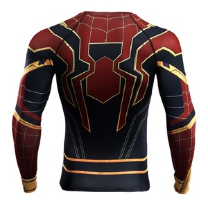 เสื้อแรชการ์ดแขนยาวสำหรับผู้ชาย ป้องกันแสงแดด ผลิตตามสั่ง (OEM) ผ้ายืดสแปนเด็กซ์/ไนลอน พิมพ์โลโก้ด้วยความร้อน ป้องกันแบคทีเรีย แห้งเร็ว ป้องกันรังสียูวี - Product Image 6