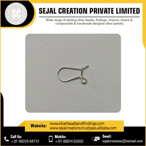 Fourniture directe d'usine en forme de rein oreille fil boucle d'oreille crochets pour femmes vendeur indien fournisseur résultats de bijoux composants INDIEN - Product Image 6