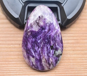 พลอยชาโรไซต์สีม่วงแบบรัสเซีย,อัญมณีชาโรไซต์ทรงหลวมทำจากหินขัด - Product Image 4