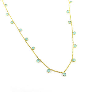 4mm Round Emerald Faceted Brass Jewelry Making Components Fancy Bezel Chain for Necklace/<b>Bracelet</b> Gemstone Jewelry - Product Image 4