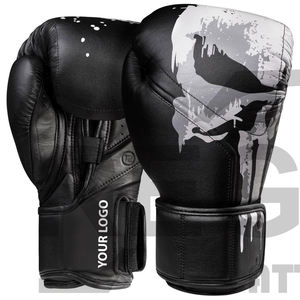 Guantes de boxeo con estampado de látex y cuero japonés para adultos y personas, guantes de boxeo con Logo OEM, película de Color plástico, SBR - Product Image 3
