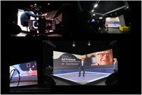 Courbe Hd film 3D immersif 3D visuel écran d'affichage LED prix VR panneau LED intérieur écran