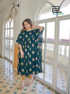 Kurtis indiens en crêpe de soie, vêtement décontracté, Kurta en soie, taille personnalisée, moderne, nouvelle collection - Product Image 2