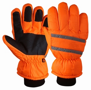 Reflective Design <b>Lock</b> Temperature Outdoor Custom Men's Winter Hand Protectors Leather Split/Full Finger Cross-country <b>Skiing</b> - Product Image 3