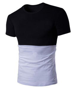 Camisetas de Hombre al por Mayor, Personalizadas, con Patrón Sólido, 210 Gramos, de Algodón/Poliéster, Tejido Antiarrugas, de Secado Rápido, Transpirables, Tallas Grandes - Product Image 3