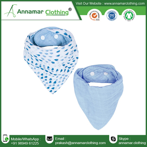 Bavoirs pour bébé en coton doux |   Bavoirs bandana respirants anti-bave |   Bavoirs d'alimentation réutilisables |   Accessoires de cou lavables et ajustables |   Bavoirs imprimés pour bébés - Product Image 6