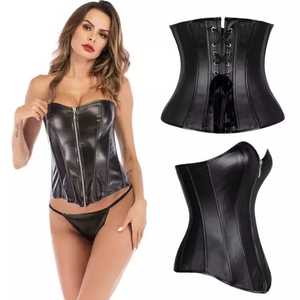 Factory Wholesale Direct Sales Women <b>Corset</b> Leather <b>Corset</b> Bustier for Women From Pakistan - Product Image 2