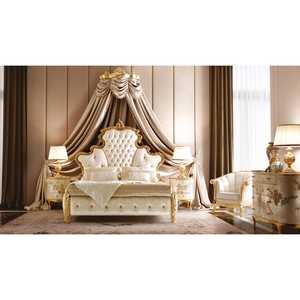 ชุดเฟอร์นิเจอร์ห้องนอนหรูหราทำจากไม้เนื้อแข็งที่มีคุณภาพดีที่สุด - Product Image 1