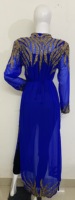 Vente en gros de robes maxi Abaya turques en géorgette, élégantes et modestes, à manches longues, traditionnelles, pour femmes, pour les fêtes et les clubs, 15