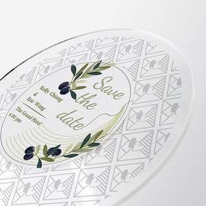 Carte d'invitation de mariage créative en acrylique avec lumière LED pour accessoires de mariage - Product Image 4