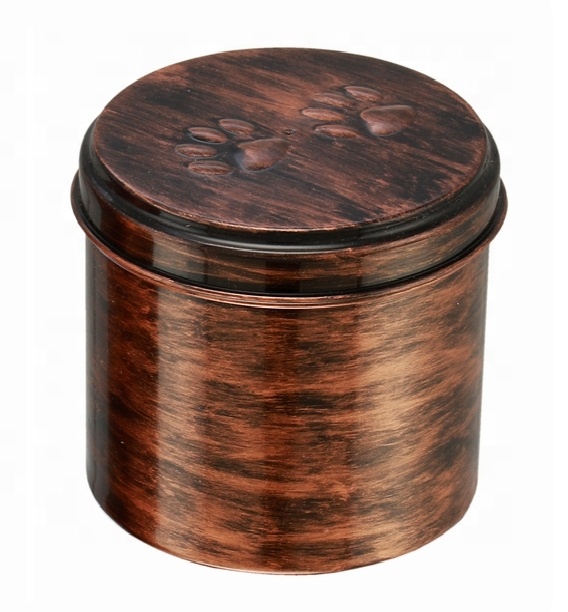 PLASTIC PET ENGRAVED PAW MARKS URN