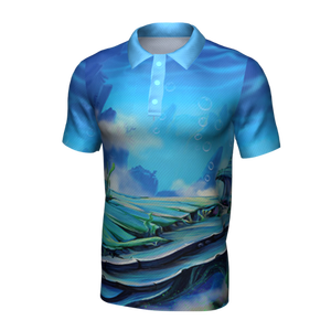 เสื้อโปโลผ้าโพลีเอสเตอร์สแปนเด็กซ์สำหรับผู้ชาย,เสื้อโปโลแบบปรับแต่งเองได้มีความชื้นผ้าทอสำหรับเล่นกีฬาทำจาก DHL Pantone ใช้สำหรับเย็บปักถักร้อย - Product Image 6