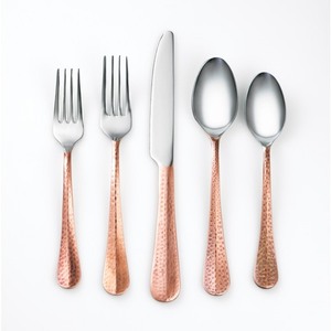 Juego de cubiertos decorativos de cocina y mesa Juego de cubiertos de cuchara decorativa de boda de metal multicolor Cuchillo y tenedor Juego de cubiertos espejados, acero - Product Image 6