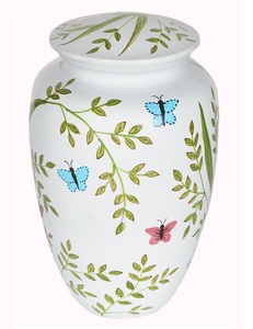 Urne funéraire en métal argenté de style américain pour cendres humaines, moderne, MEILLEUR PRIX - Product Image 6