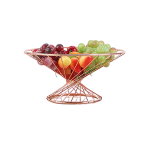 Cesta de frutas de color dorado de acero inoxidable a granel para almacenamiento de utensilios de cocina Cesta de frutas y verduras en mayorista - Product Image 5