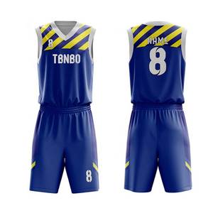 Uniforme de basket-ball loisirs personnalisé maillot réversible de haute qualité pour hommes et jeunes respirant avec logo - Product Image 3