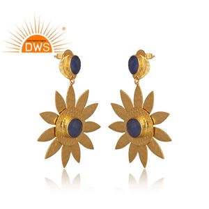 Boucles d'oreilles à fleurs en plaqué or pour femmes, 2020, livraison gratuite, styliste, mode, fabrication de bijoux - Product Image 2