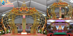 Fascinante boda hindú Mandap decoración creativa boda Mandaps decoración Atlanta sur asiático boda Lagan Mandapam Reino Unido Australia - Product Image 6