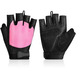 Gimnasio Levantamiento de pesas Guantes Cuero Sin dedos Entrenamiento Fitness Ejercicio - Product Image 1
