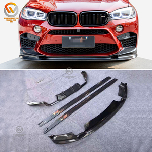 Labbro aggiuntivo paraurti anteriore in fibra di carbonio stile 3D per <span class=keywords><strong>BMW</strong></span> F86 X6M 2015-2018