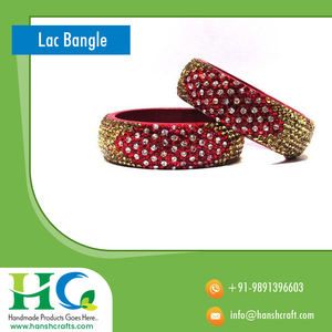 Brazalete de laca de Color rojo, Fabricación en la India - Product Image 4